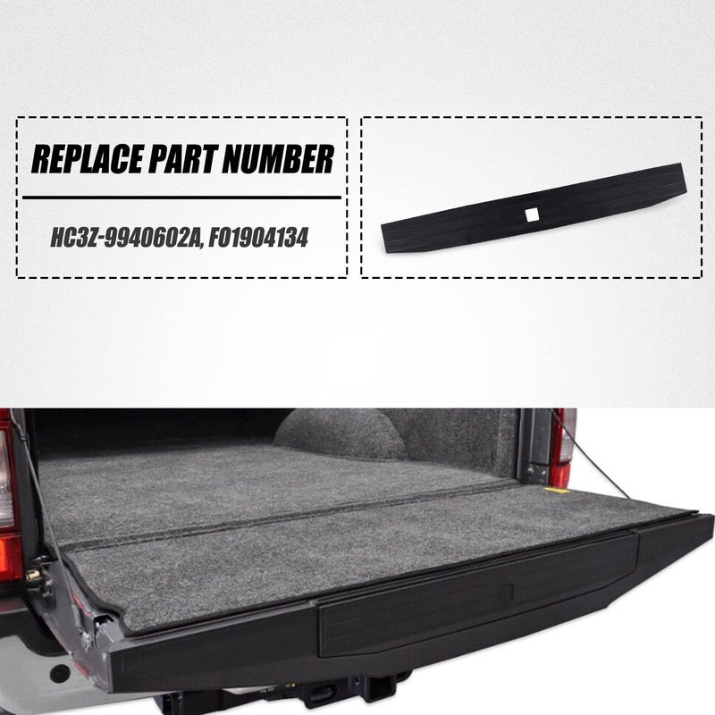 RANSOTO Tailgate Molding Trim Compatible with 2017-2022 Ford F250 F350 F-250 F-350 Super Duty Flexible Flex Step Rear Center Truck Spoiler Protector Cover Replaces FO1904134 - Image 3